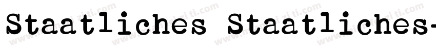 Staatliches Staatliches字体转换